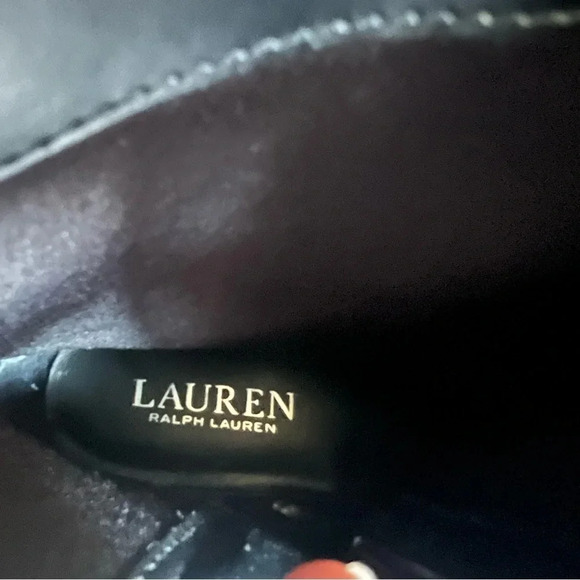 Lauren Ralph Lauren Black Mesi Boots Size 6.5 - Picture 9 of 12